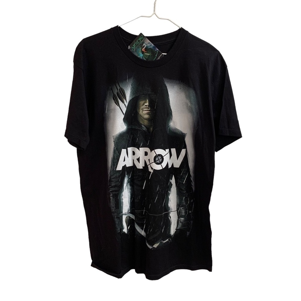 Arrow John Creighton Black Crewneck T Shirt DC Comics